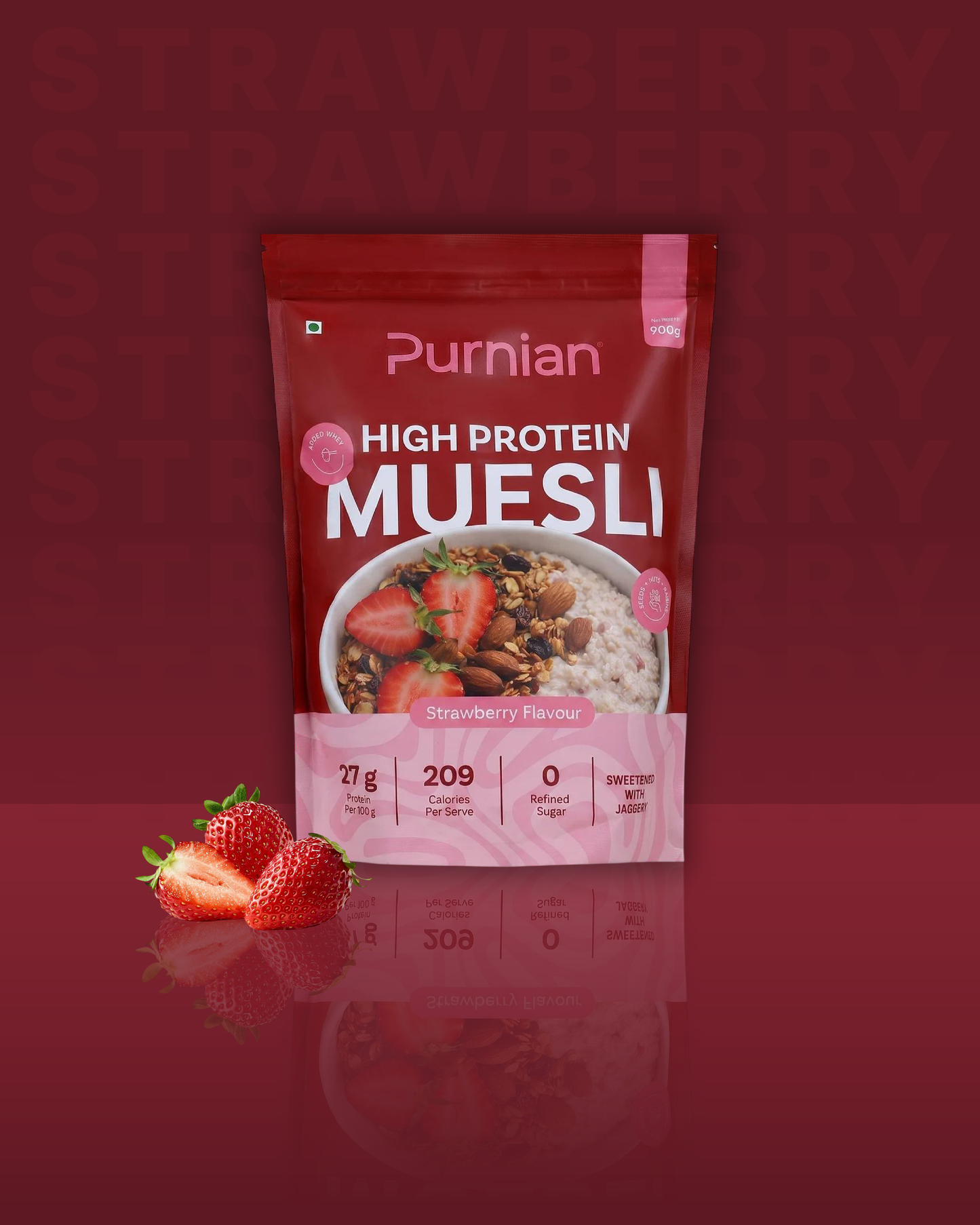 Purnian High Protein Muesli (900g)