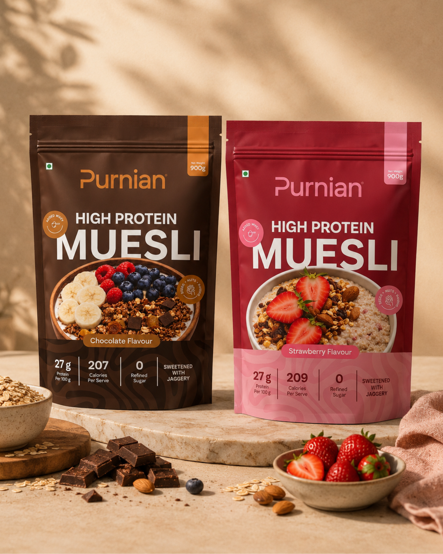Purnian High Protein Muesli (900g)
