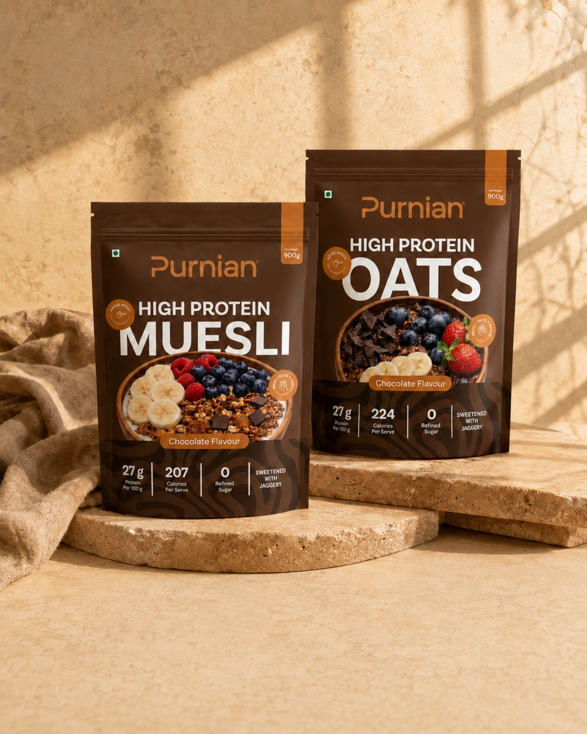 Chocolate Muesli and Oats Combo Pack (1.8 KG)