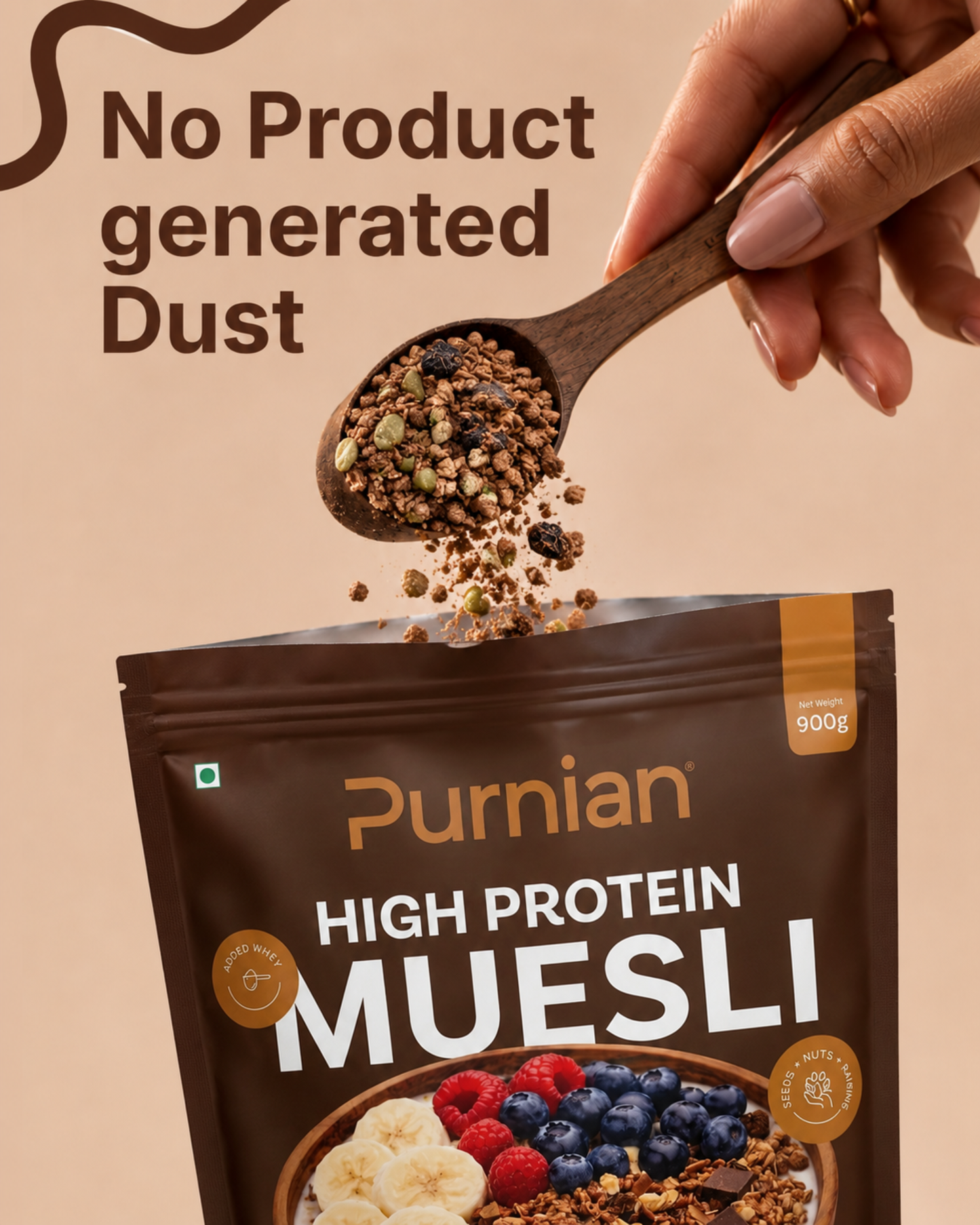 Purnian High Protein Muesli (900g)