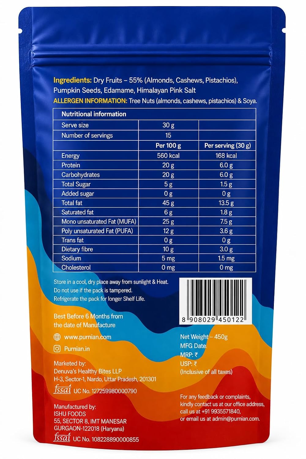 Purnian Protein Trail Mix